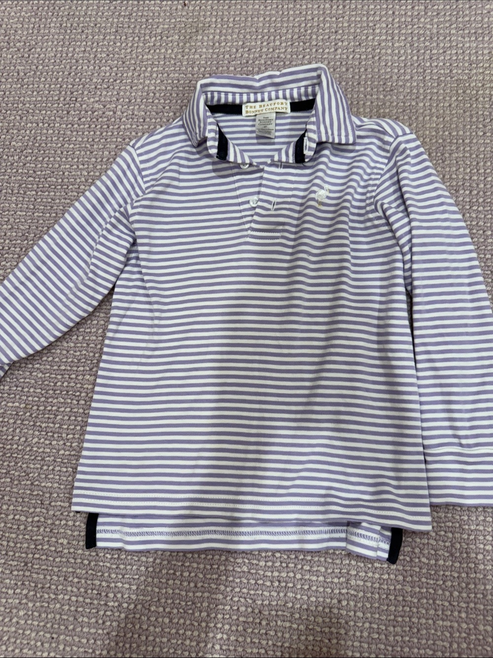 Beaufort bonnet lavender long sleeve polo